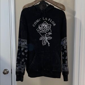 Selena Black Graphic Hoodie